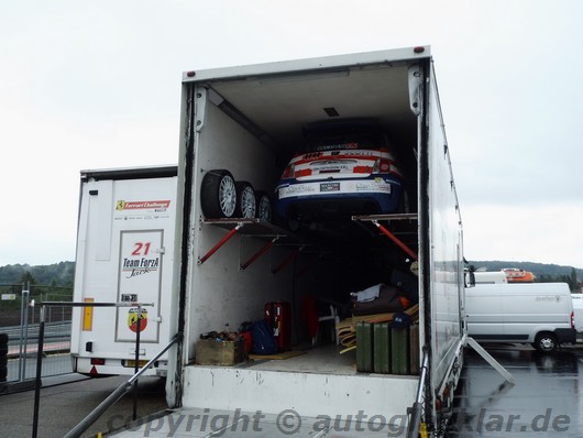 Anreise der Trofeo Abarth Europe Rennserie