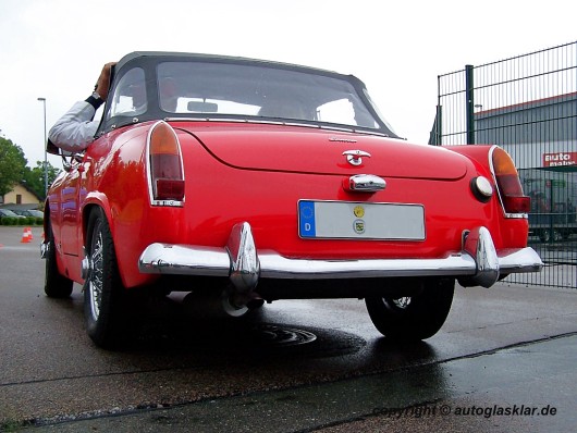 Heckansicht Austin-Healey Sprite Roadster