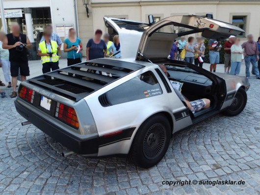 Heckansicht DeLorean