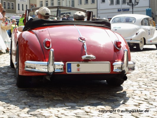 Heckansicht Jaguar XK140