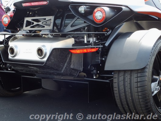 Auspuff und Diffusor KTM X-Bow