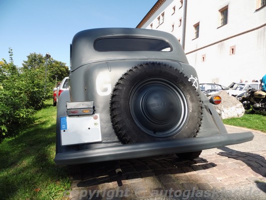 Opel Kadett von 1938, Heckansicht militärische Version