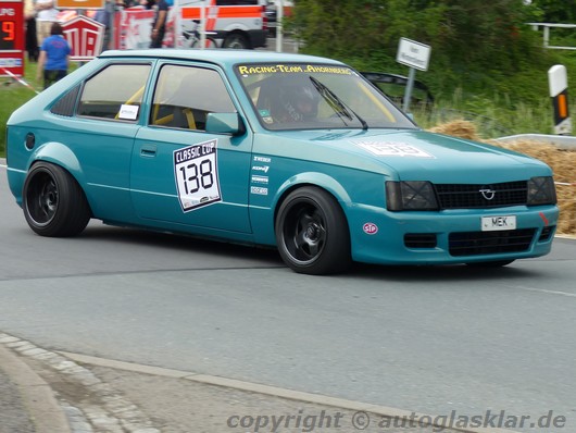 Ein Opel Kadett D auf der Strecke, Zschopau 2016