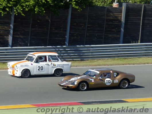 Trabant und Melkus Rennwagen bei der Sachsenring Classic 2016