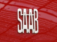Schriftzug von Saab 1968