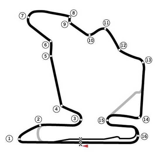 Streckenführung Hungaroring in Ungarn