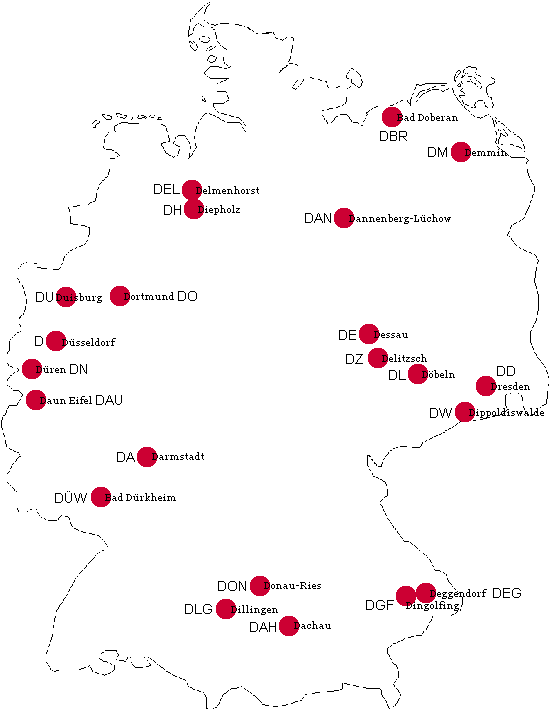 Ansicht Autokennzeichen BRD mit D